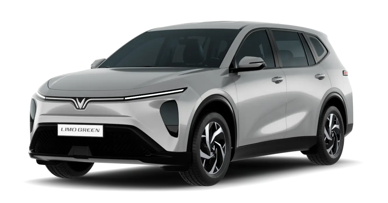 xe limo green màu bạc